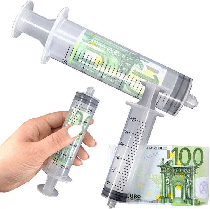 Geldspritze Finanzspritze Geldgeschenk Lustig Geschenkidee Geld Geschenk