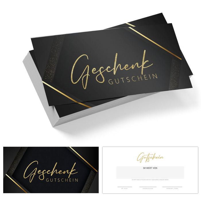 25 blanko Gutscheine zum selber ausfüllen für die Kosmetik Restaurant Friseur