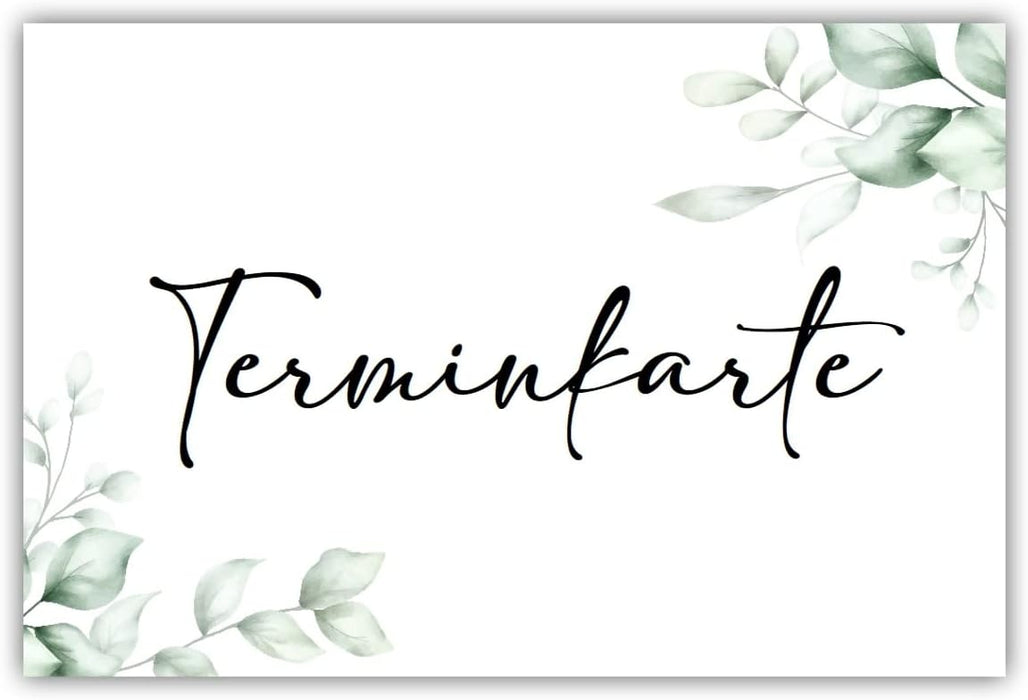 50 Schöne Terminkarten im schlichten Design | Terminkarte für Nagelstudio, Friseur, Massage, Termin Kosmetik, Physiotherapeut #F18