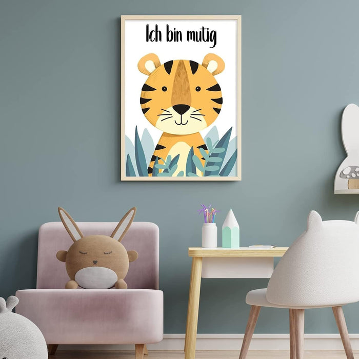 Tierische Affirmationsbilder 3er Set Jungen und Mädchen