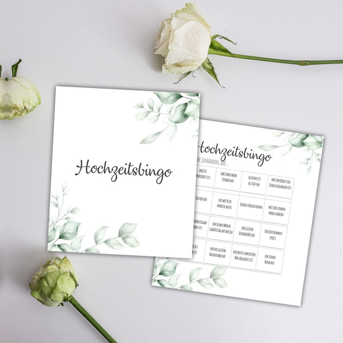 25 x Hochzeitsbingo Hochzeitsquiz Hochzeitsspiel