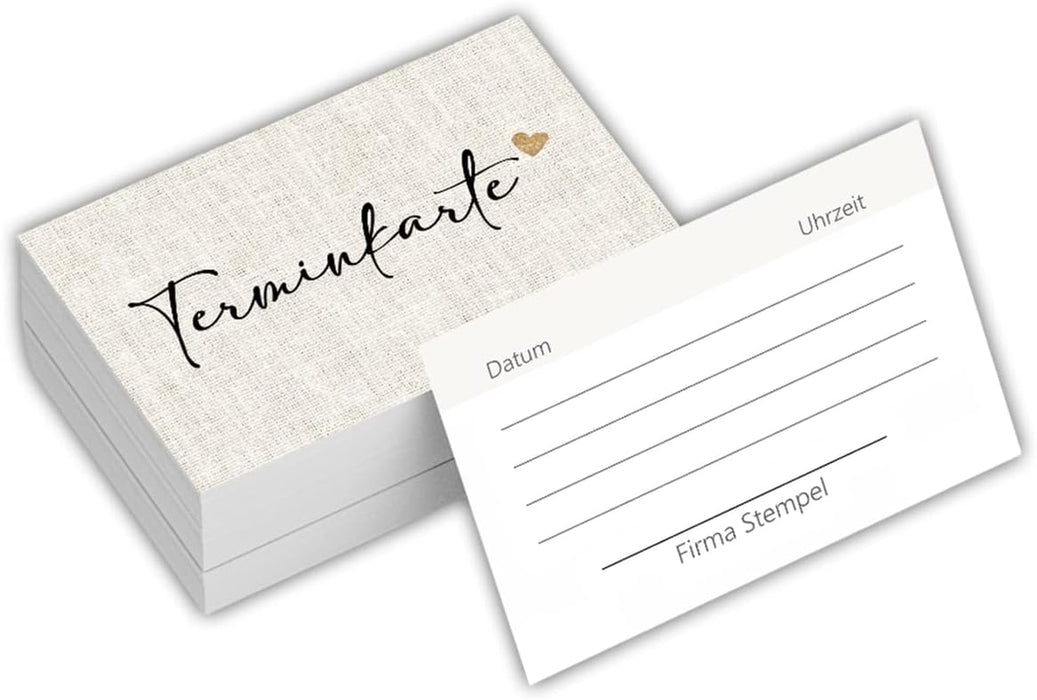 50 Terminkarten | Terminkarte für Nagelstudio Friseur Massage Kosmetik
