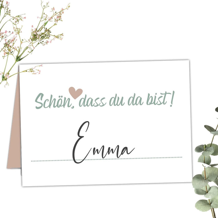 50 Tischkarten Hochzeit