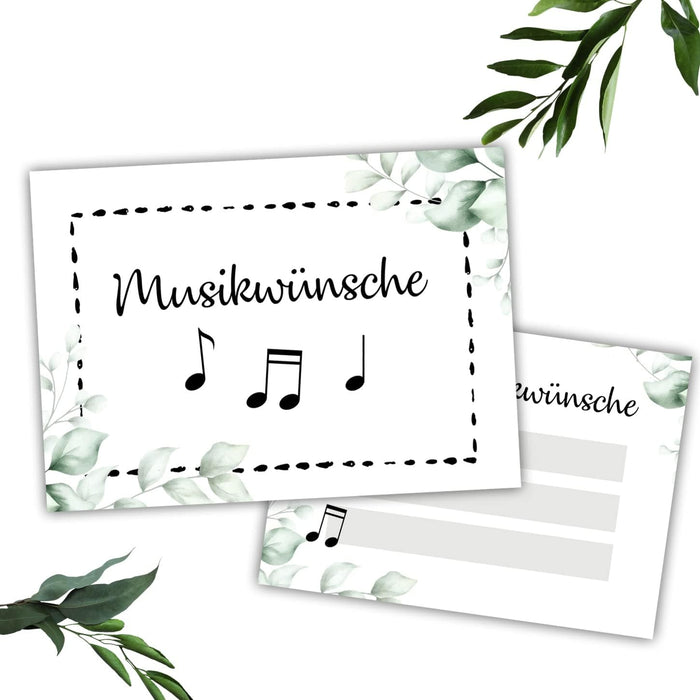 25 Musikwunschkarten