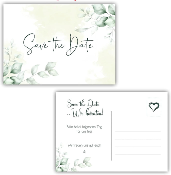 25 save the date Karten Hochzeit Wir heiraten Einladung Wedding Hochzeitsfeier Save the Date Postkarten Hochzeit Boho #A08