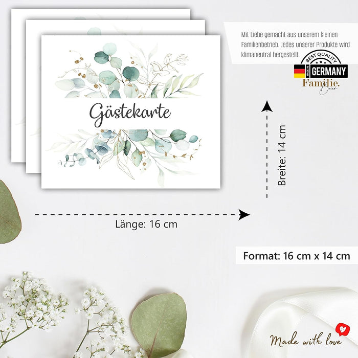 25 Gästekarten für Hochzeit Gästebuchkarten Hochzeitsspiel Hochzeitsgäste Gästebuchseiten Brautpaar Wedding Gästekarten zum ausfüllen Boho #J03