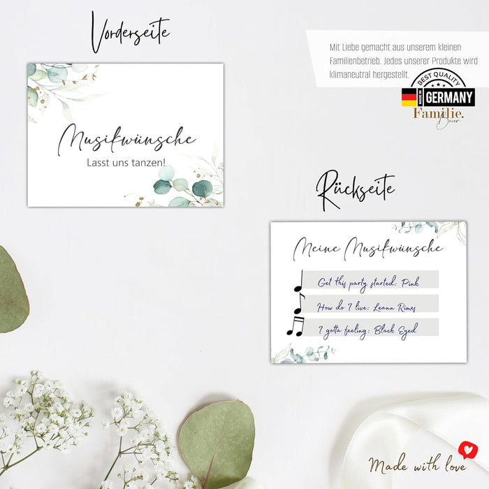 50 Musikwunschkarten