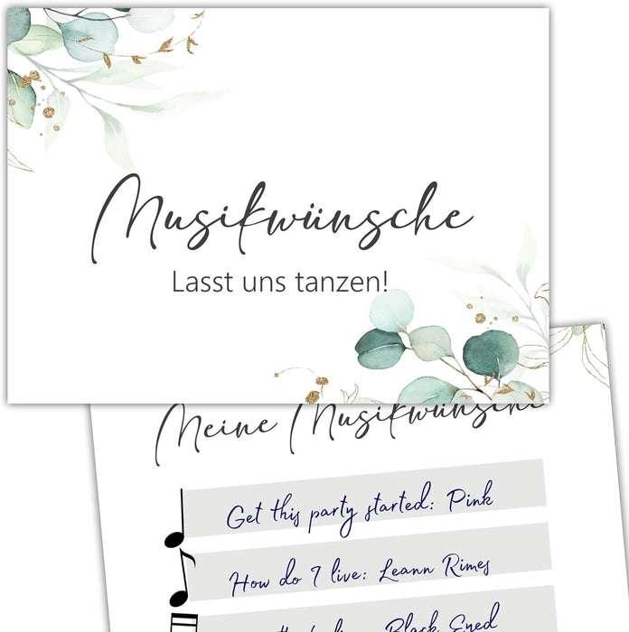 50 Musikwunschkarten