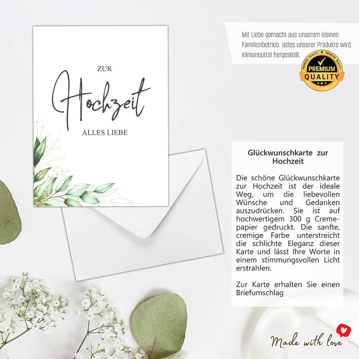 Geldgeschenk zur Hochzeit Geschenkidee mit Glückwunschkarte und Weinetikett