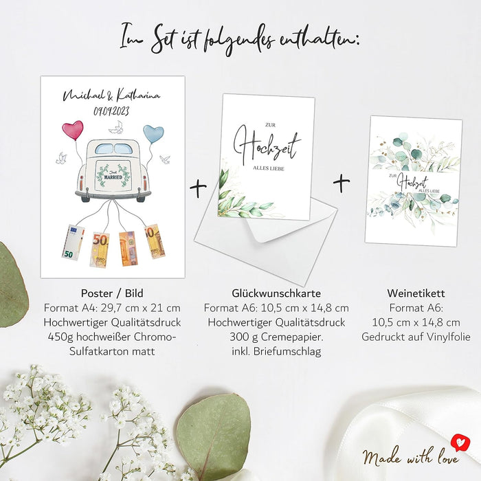Geldgeschenk Hochzeit Geschenkidee Hochzeit Definition Poster Glückwunschkarte Hochzeit Geldgeschenk | Wandbild Geschenk Wanddeko | ohne Rahmen #L02