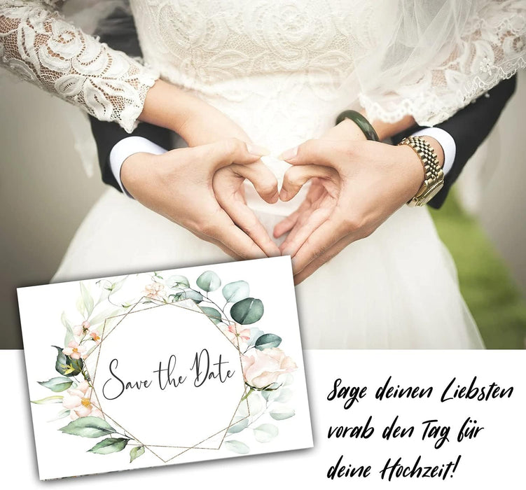25 Save the Date Postkarten Hochzeit