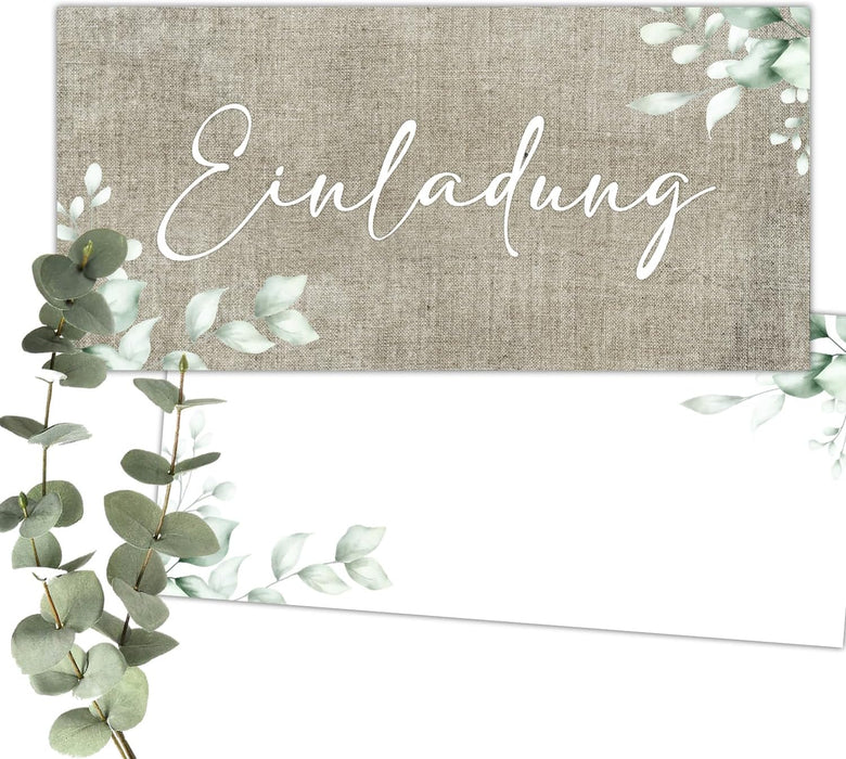 25 Einladungskarten für viele Anlässe