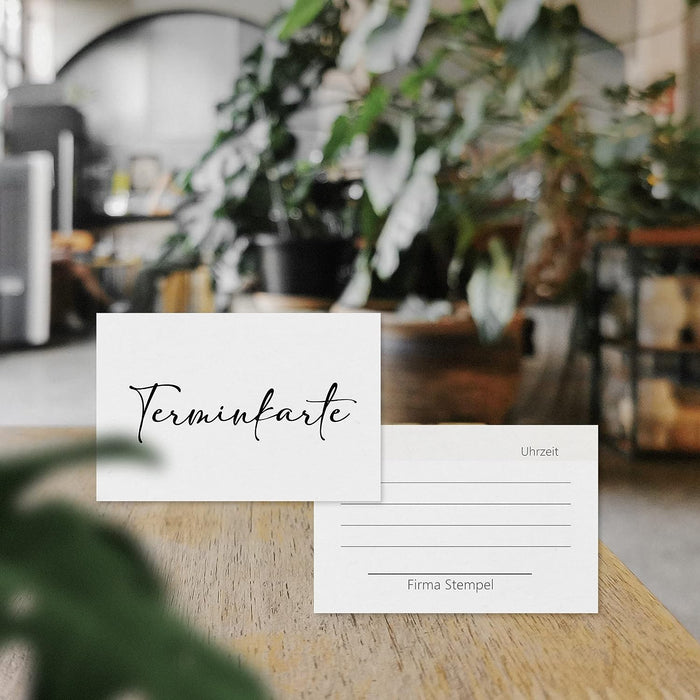 50 Schöne Terminkarten im schlichten Design | Terminkarte für Nagelstudio, Friseur, Massage, Termin Kosmetik, Physiotherapeut #F16
