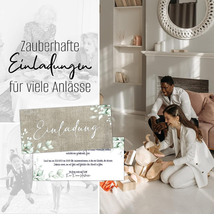 25 Einladungskarten für viele Anlässe