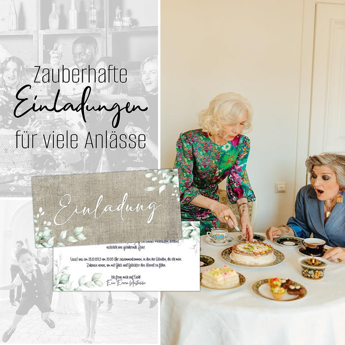 25 Einladungskarten für viele Anlässe