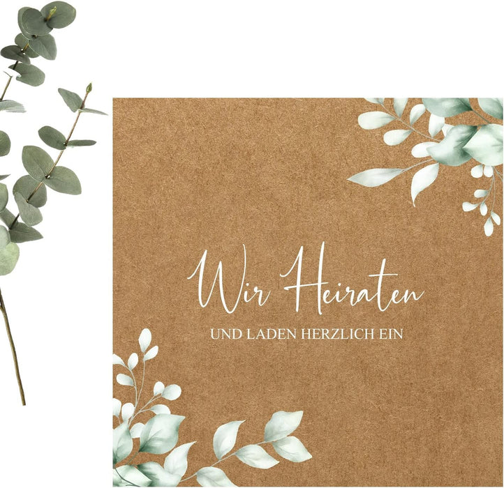 14 Einladungskarten Hochzeit