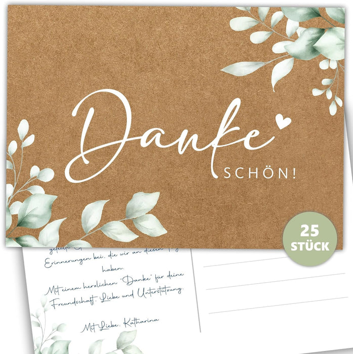 25 Dankeschön Karten