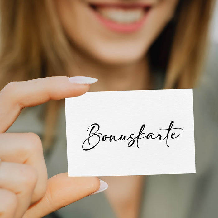 50 Bonuskarten | Stempelkarten für Nagelstudio | Friseur Massage Fußpflege Treuekarten