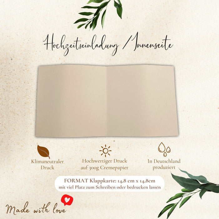 14 Einladungskarten Hochzeit
