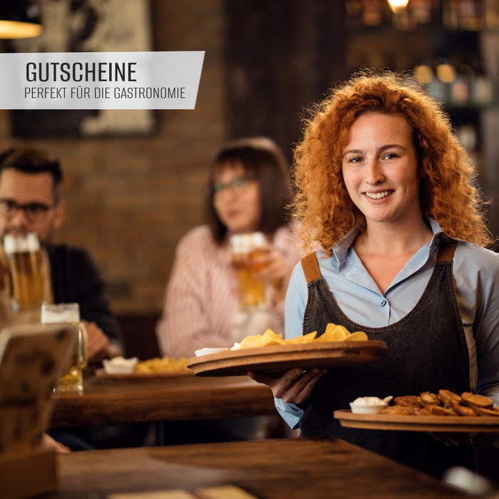 25 Gutscheine zum selber ausfüllen für die Gastro Dinner Restaurant