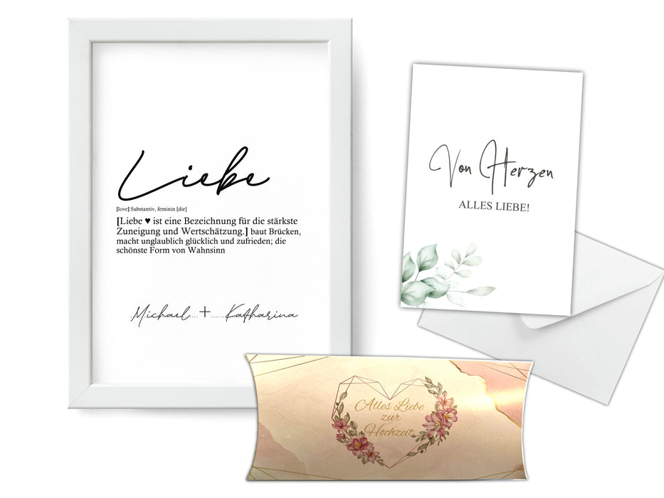 Geldgeschenk zur Hochzeit Geschenkidee