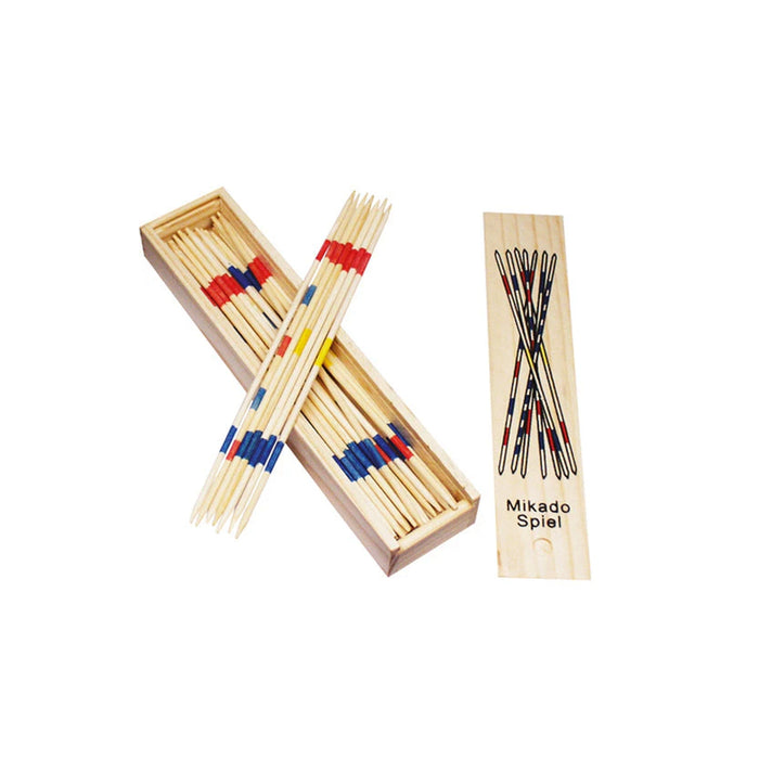 Mikado Spiel in Holzschachtel Gesellschaftsspiel Mikadostäbe Geschicklichkeit