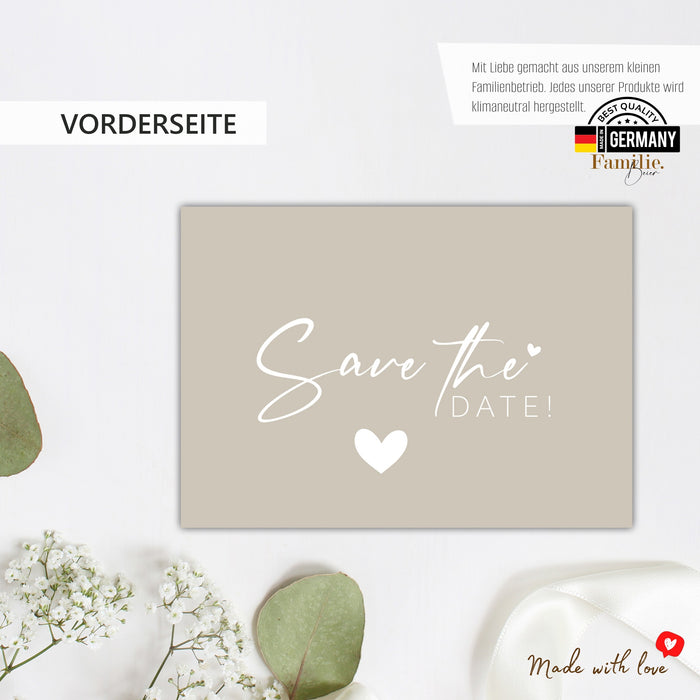 50 Zauberhafte Save the date Karten für Hochzeit Geburtstag Taufe Silberhochzeit