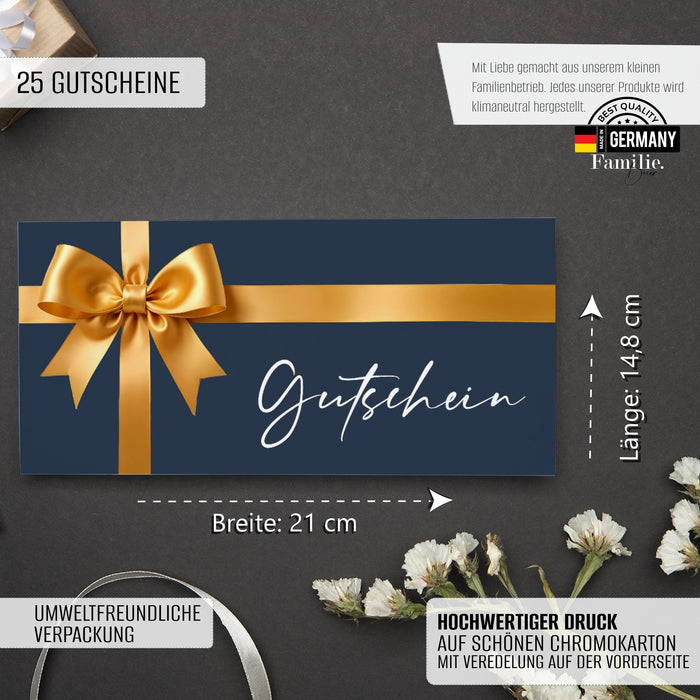 25 Geschenkgutscheine Weihachten zum selber ausfüllen