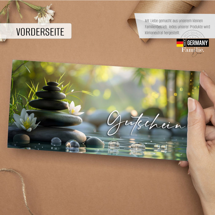 40 Blanko Gutscheine zum selber Ausfüllen für Spa Wellness Massage