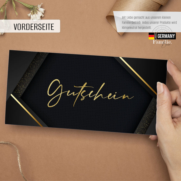 25 edle Gutscheine zum selber Ausfüllen