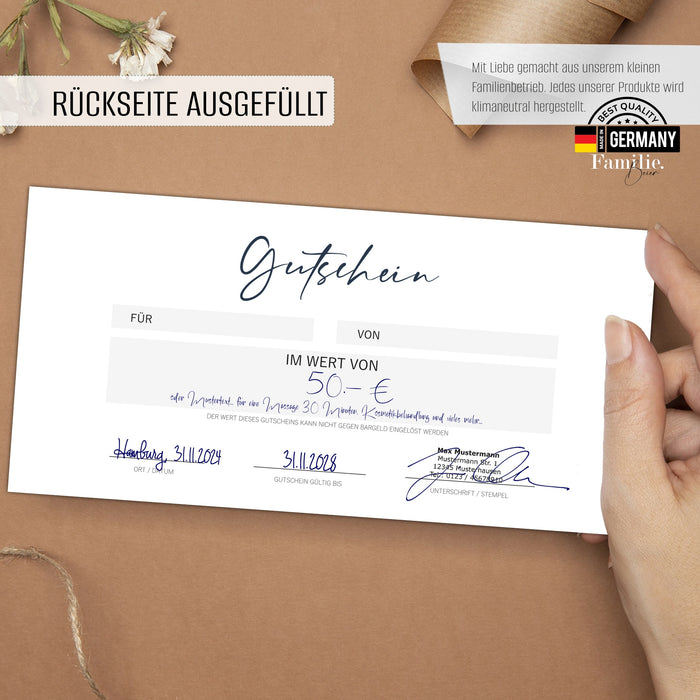 25 Geschenkgutscheine Weihachten zum selber ausfüllen