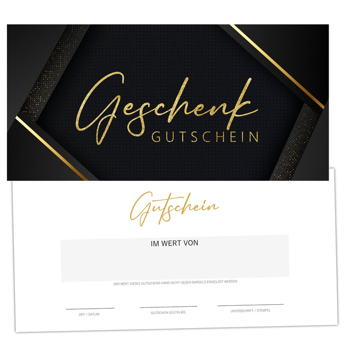 25 blanko Gutscheine zum selber ausfüllen für die Kosmetik Restaurant Friseur
