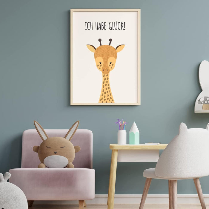 Tierische Affirmationsposter 4er Set Jungen und Mädchen