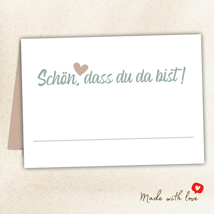 50 Tischkarten Hochzeit
