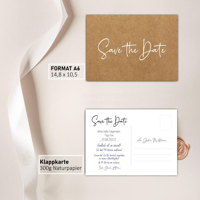 25 save the date Karten Geburtstag Taufe