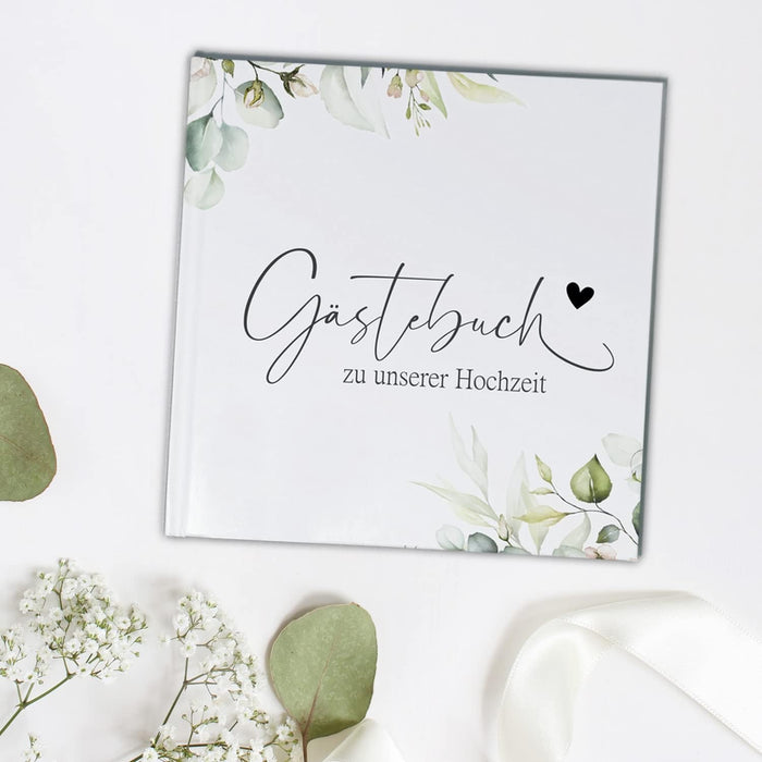 Boho Hochzeit Gästebuch Hochzeit Fotobuch Hochzeitsbuch Gäste Hochzeiten Geschenk blanko Hardcover, stabile Bindung Fadenheftung Gästebuch Geburtstag #D07