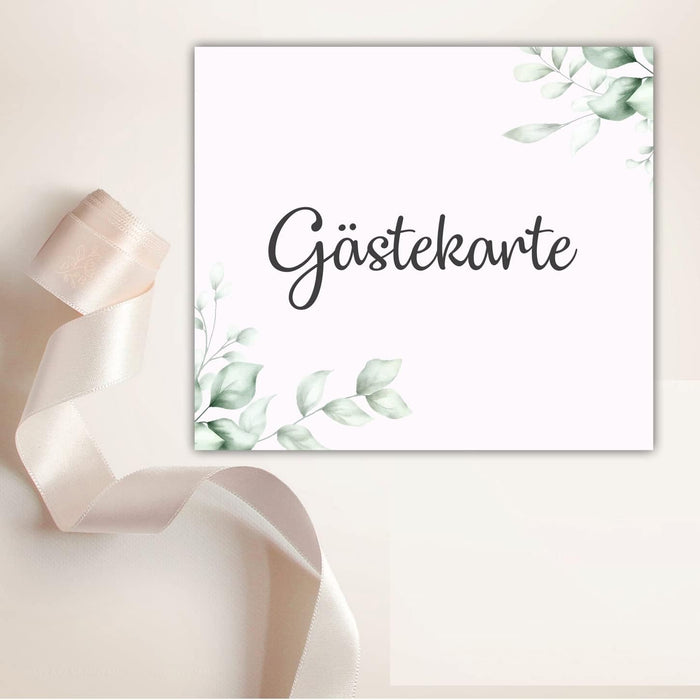 25 Gästekarten zur Hochzeit