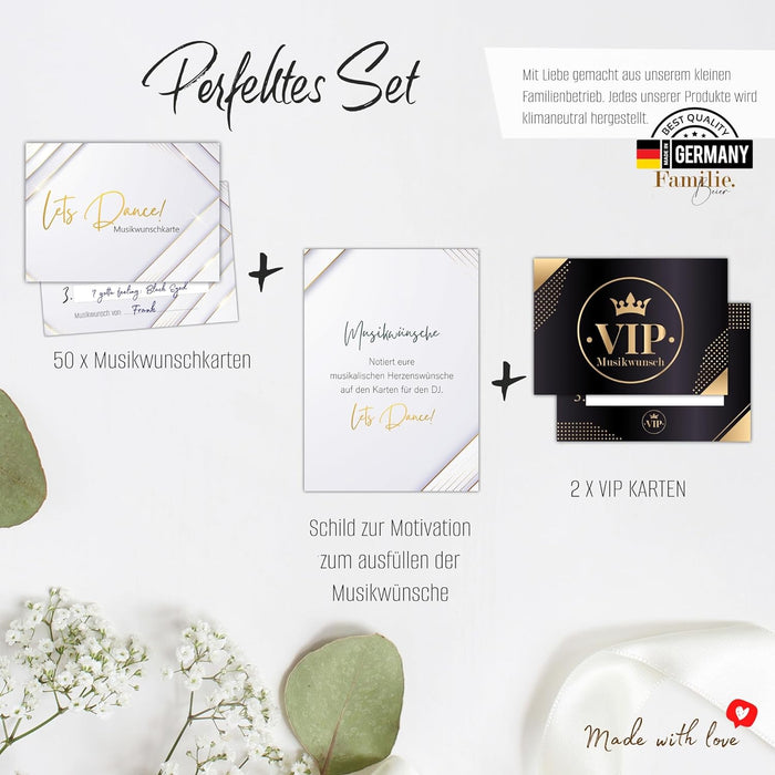50 Musikwunschkarten