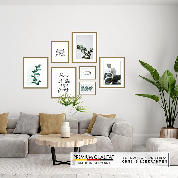 Küchen Poster Set Strand Eukalyptus