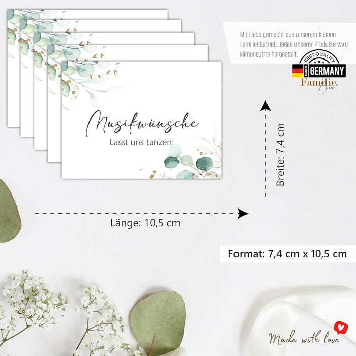 50 Musikwunschkarten