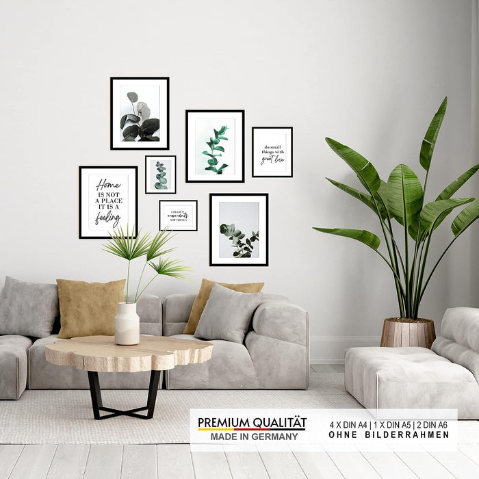 Küchen Poster Set Strand Eukalyptus