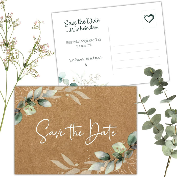 25 save the date Karten Hochzeit