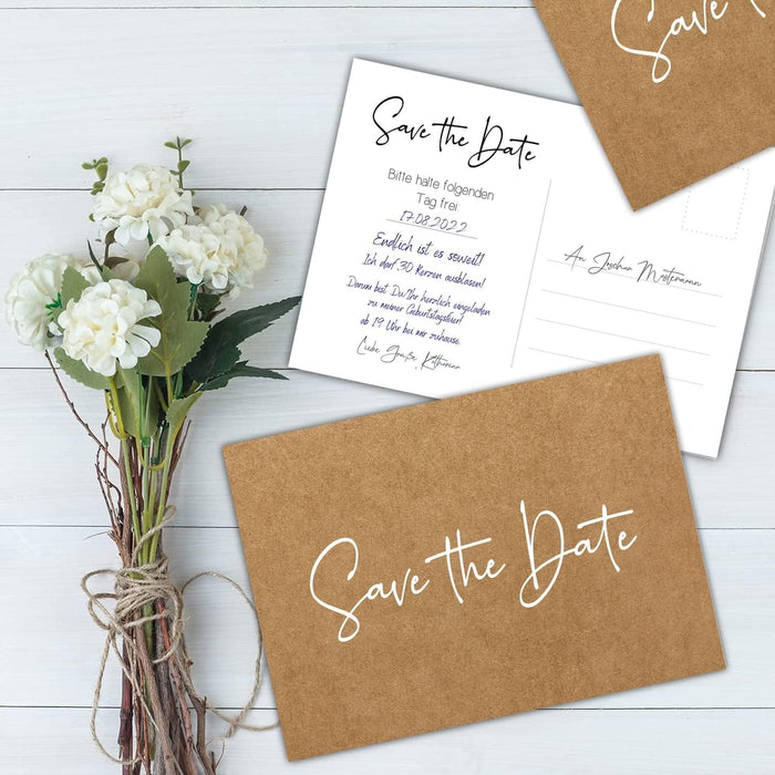 25 save the date Karten Geburtstag Taufe