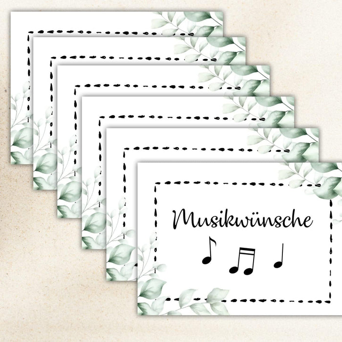 25 Musikwunschkarten