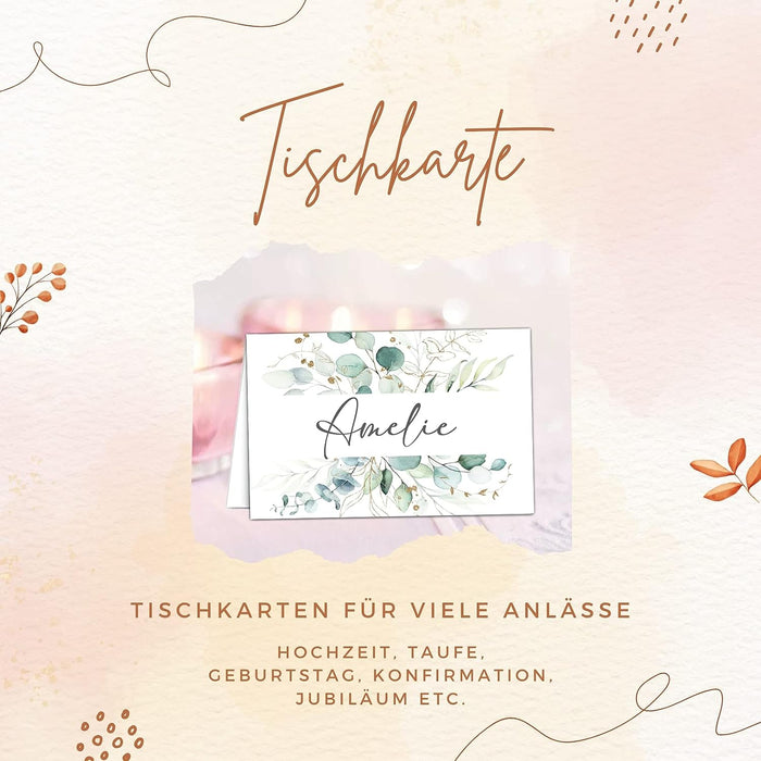 25 Tischkarten Hochzeit