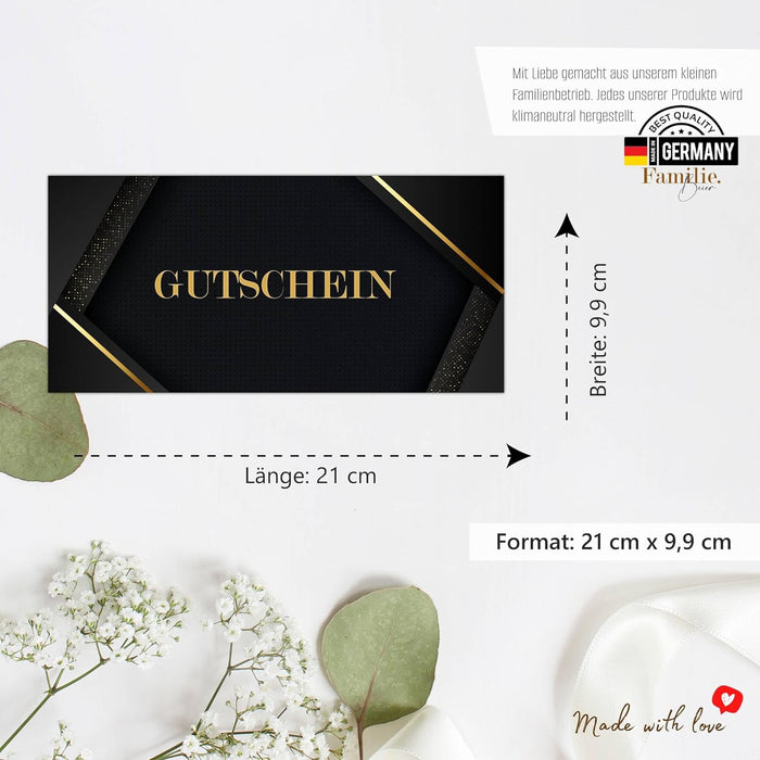 40 Blanko Gutscheine zum selber ausfüllen