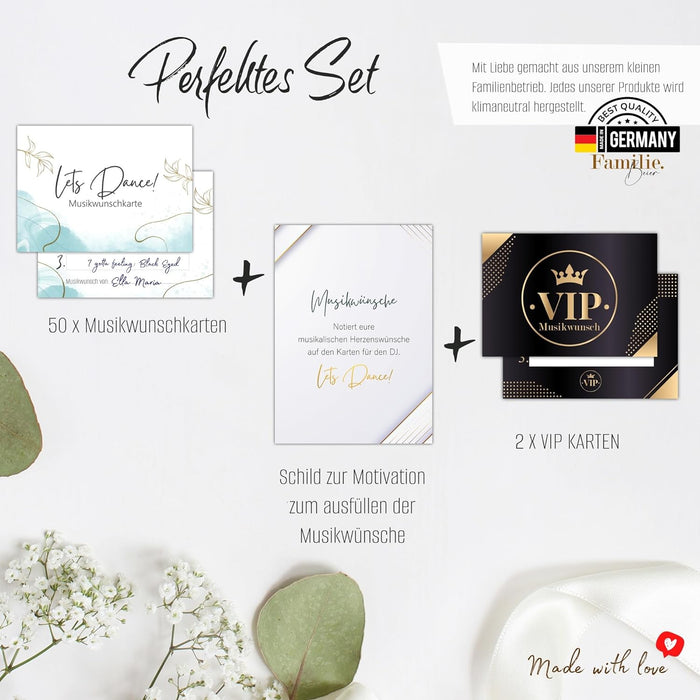 50 Musikwunschkarten inkl. VIP Karten