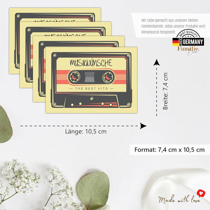 50 Musikwunschkarten