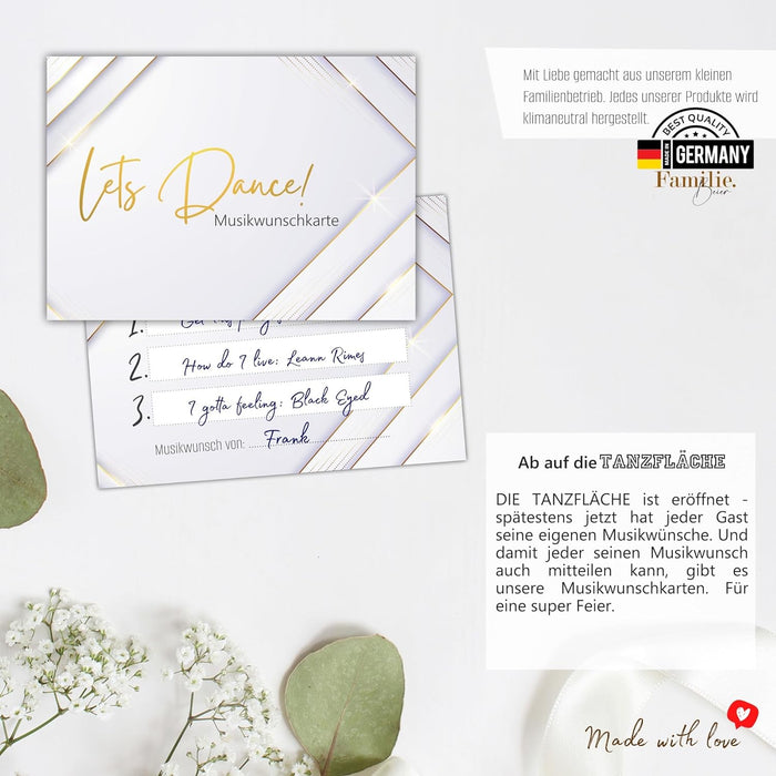 50 Musikwunschkarten