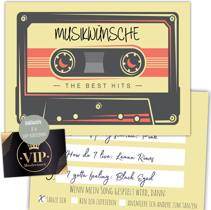 50 Musikwunschkarten